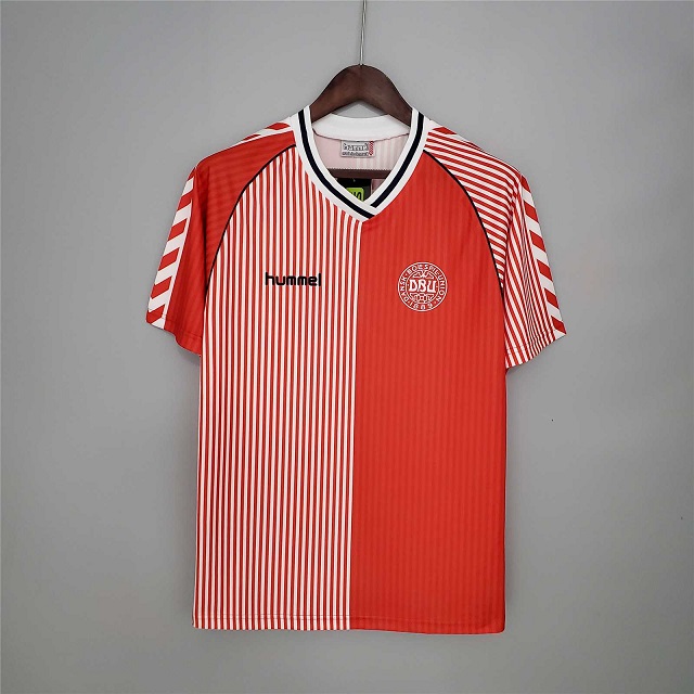 AAA Quality Denmark 1986 Home Soccer Jersey